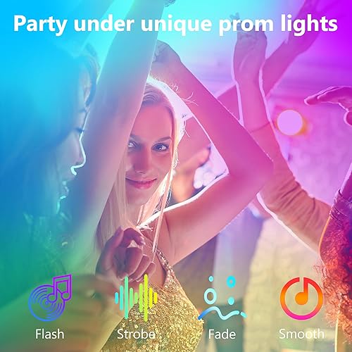 Miniatura 3 de Tira de luces LED RGB de 32.8 pies para retroiluminación de TV de 60 a 80 pulgadas, tira de luz USB SMD 5050 con control inteligente de aplicación,