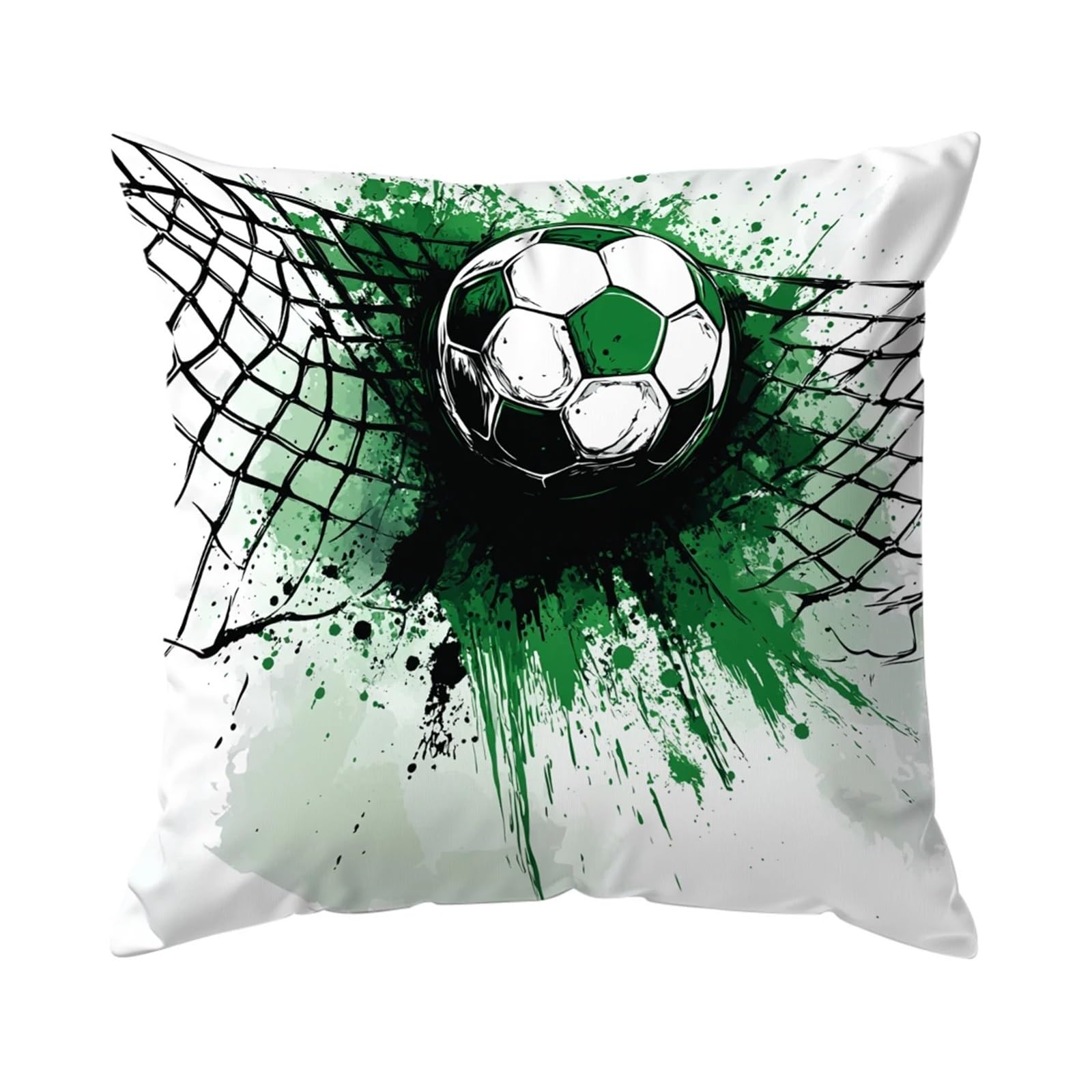 GIYXHU 45cm Football Cushion Pillow Printed Polyester Throw Decorative Sofa Home Decor for Sofa(Color3)
