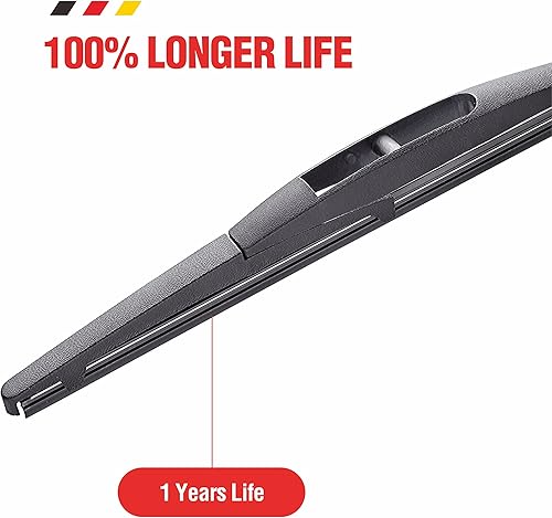 Miniatura 5 de 10 "(10-B) Reemplazo de limpiaparabrisas trasero de silicona para Honda HR-V 21-16 Mitsubishi Outlander Sport 20-11 Infiniti QX56 13-11 QX80 21-14