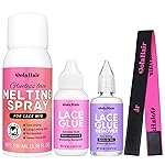 Dolahair Wig Glue Spray for Front Lace Wig Lace Melting Spray for Wigs Melting Spray Lace Bond Spray Lace Glue Kit Wig Install Kit