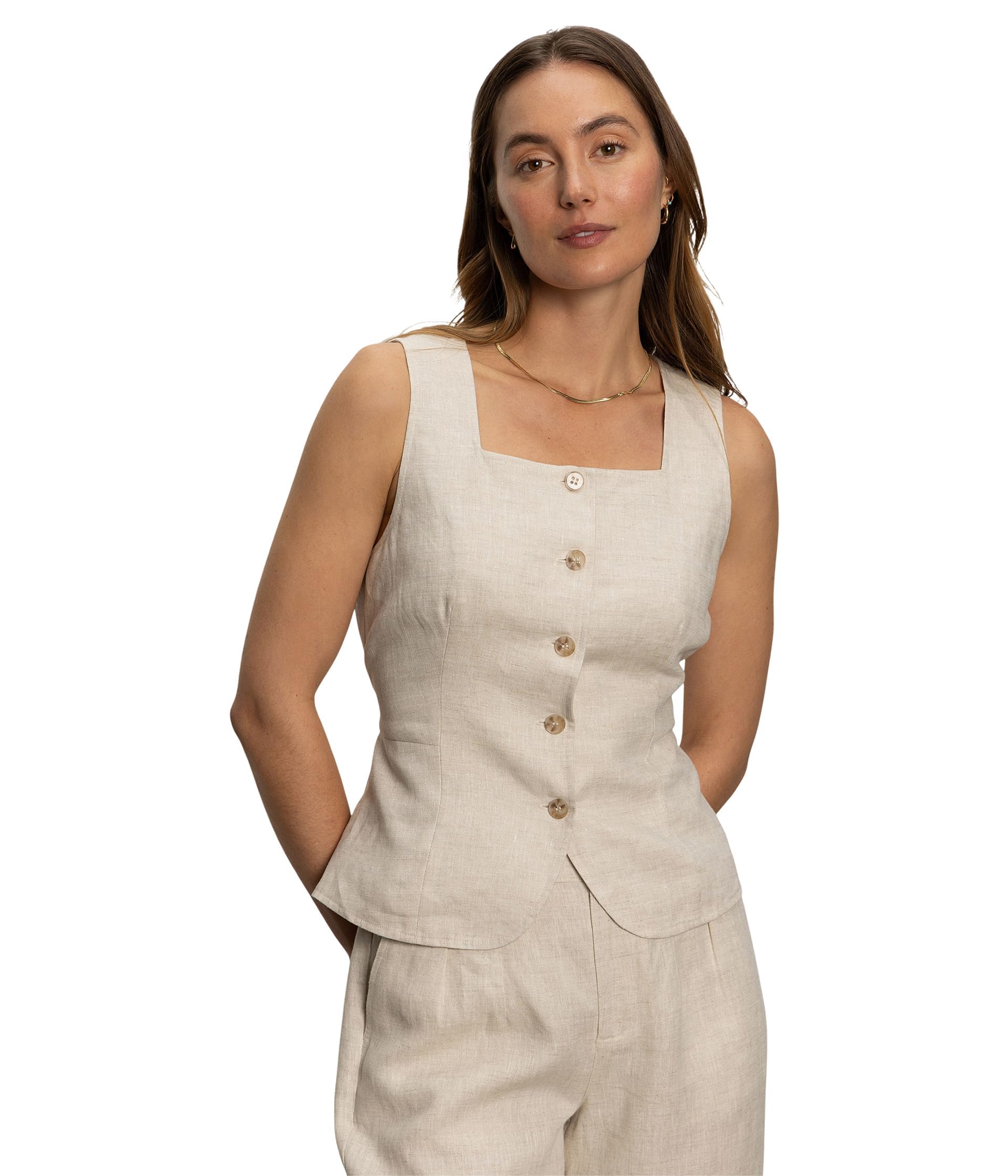 Sanctuary womens Outsmart Square Neck Vest