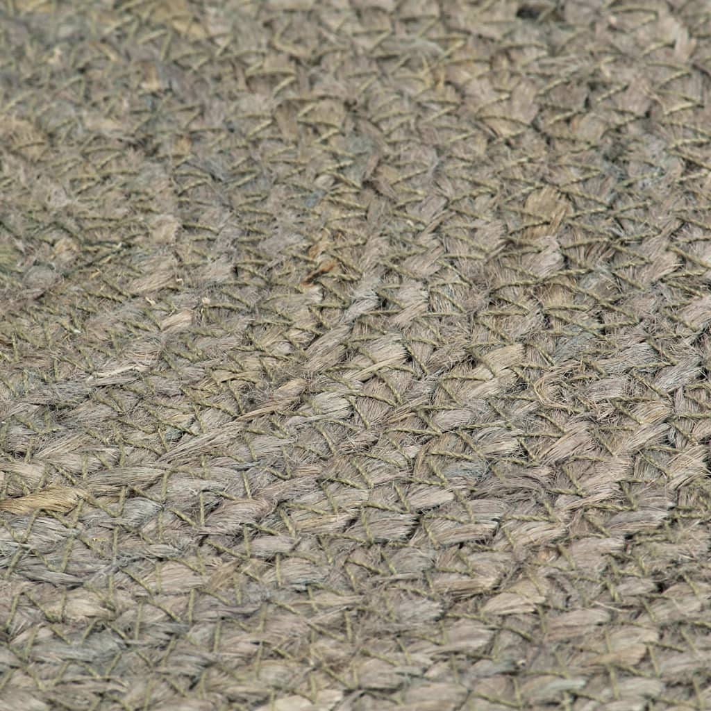 vidaXL 6X Napperons Set de Table Napperons de Restaurant Napperons de Maison Napperons de Table de Salle à Manger Gris Plain 38 cm Rond Jute