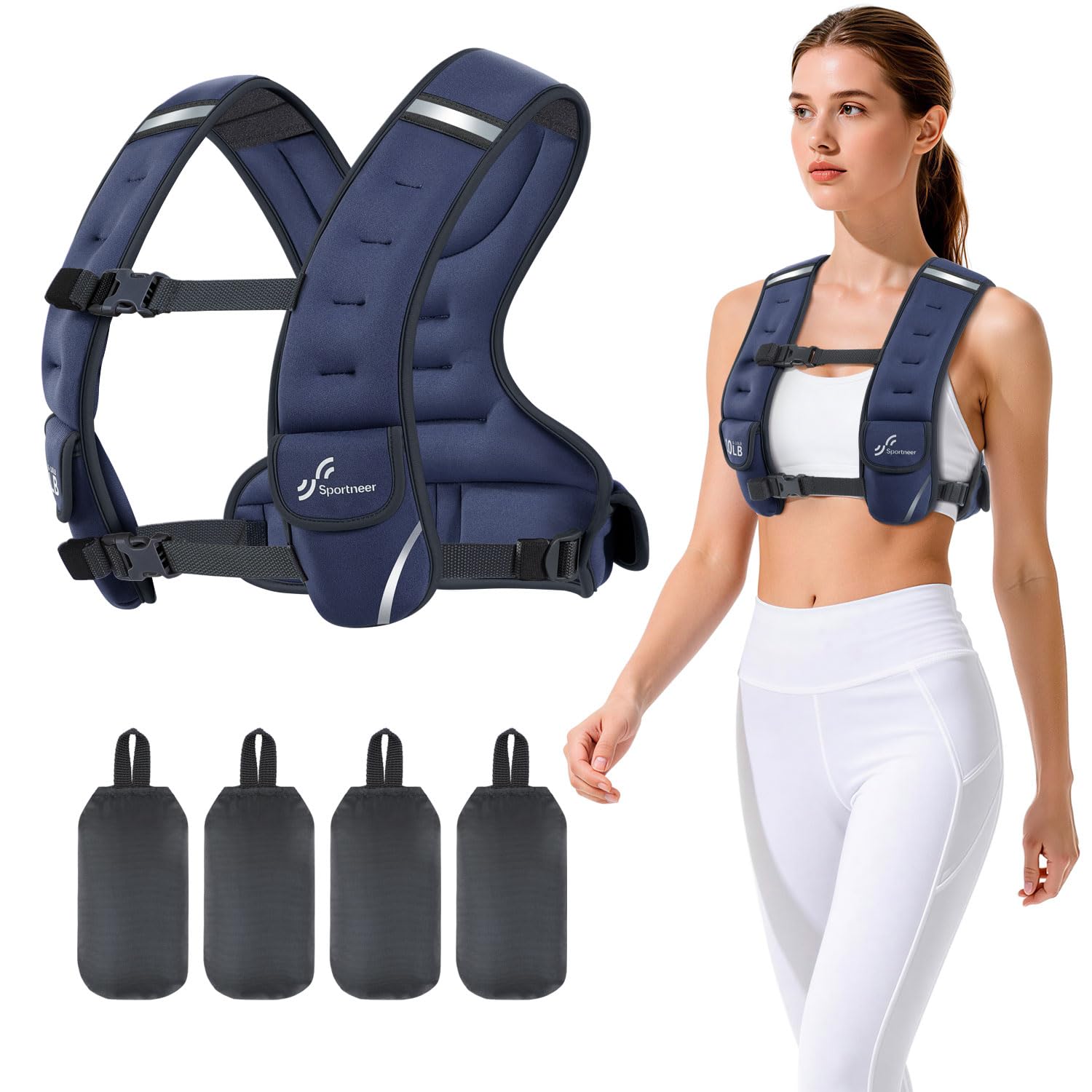 Sportneer Adjustable Weighted Vest Woman