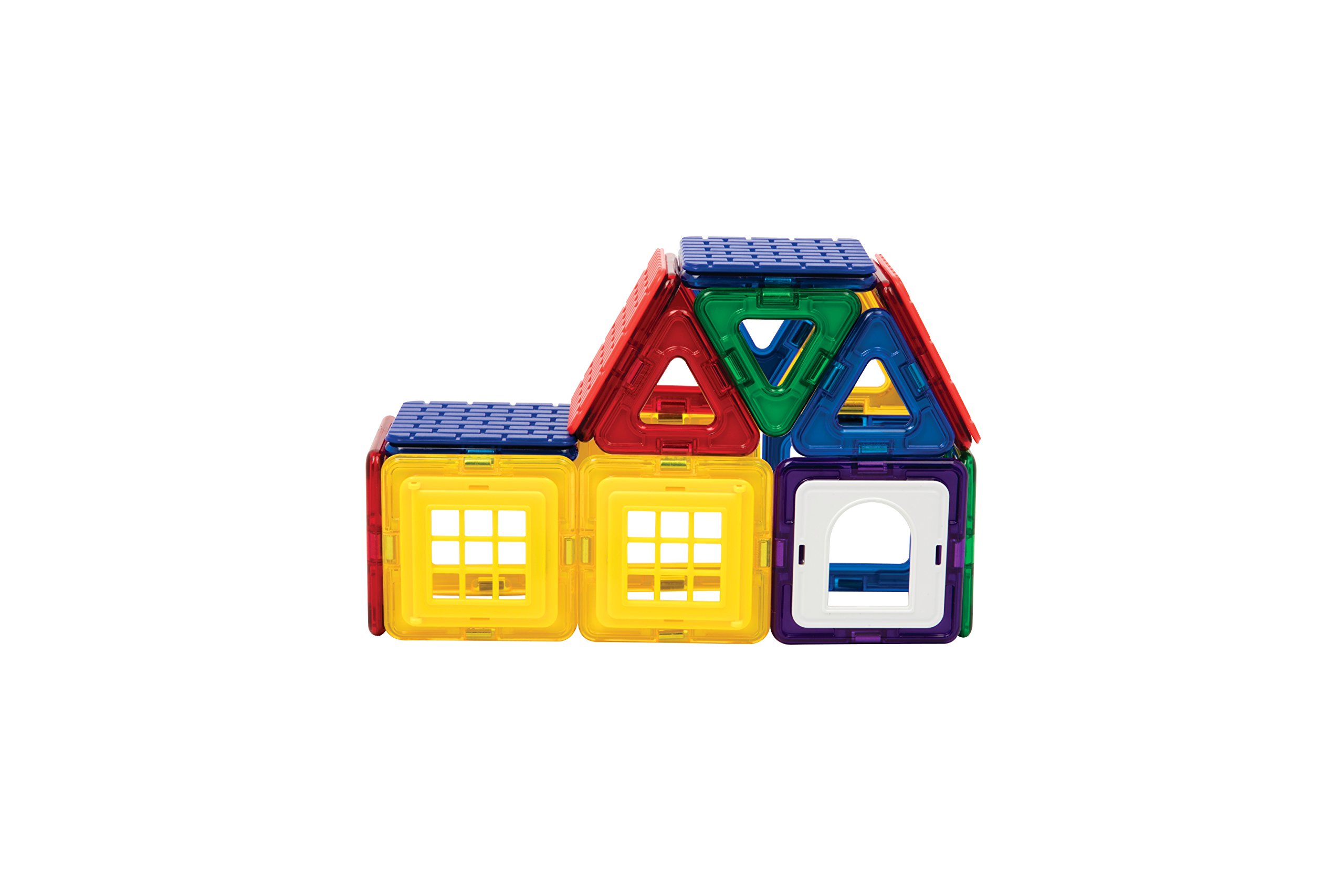 Magformers Wow House Magnetic Building Blocks Tiles Toy. Makes 20 Different Houses. Comes with Extra Puzzle Play Sheets And Building Cards Guides for Younger Children.