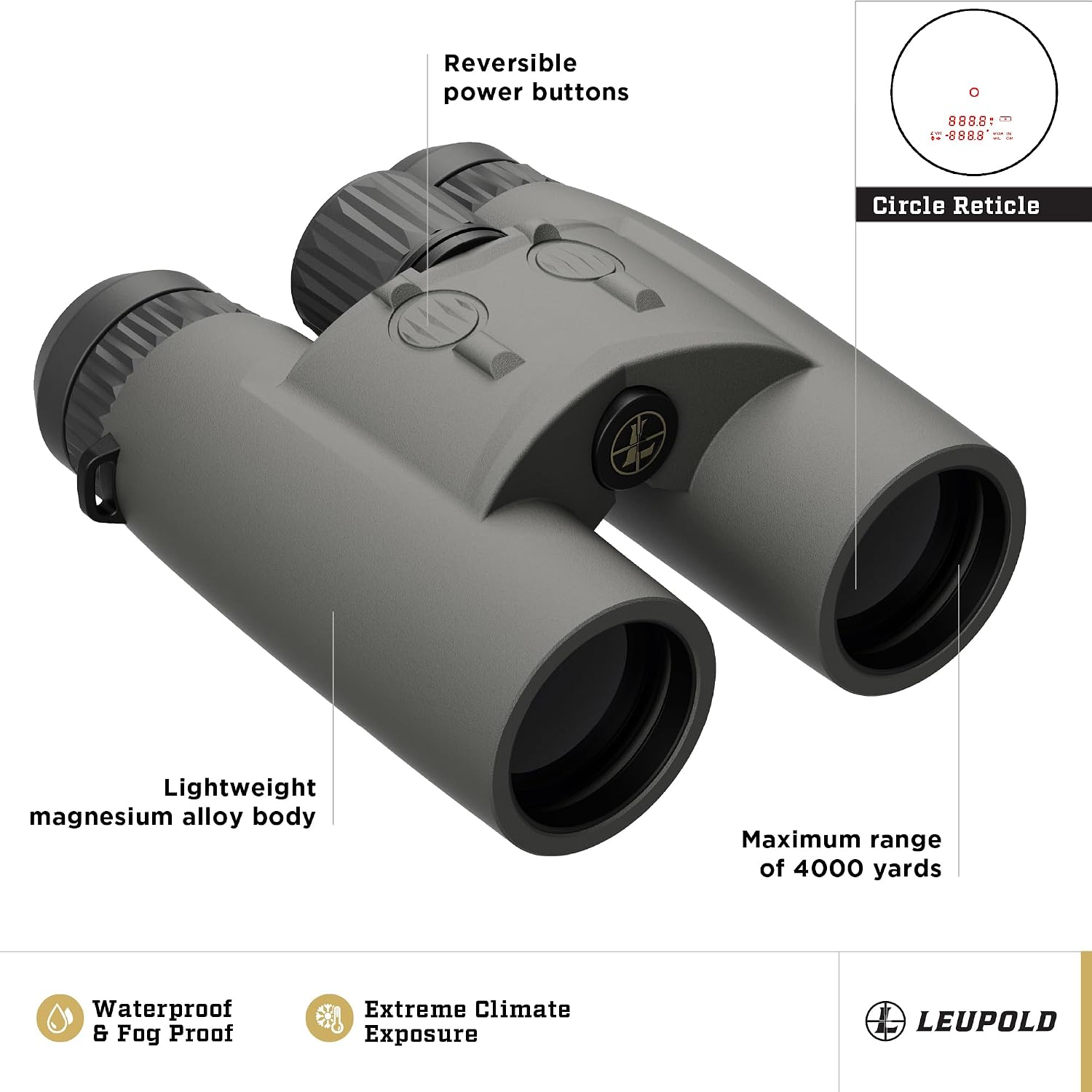 Leupold BX4-Range HD Gen 2 TBR/W 10x42 Shadow Gray