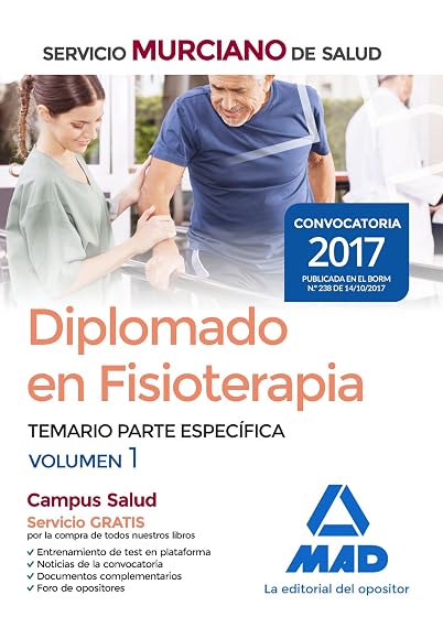 Fisioterapeutas Temario Vol 1 del Servicio Murciano de Salud