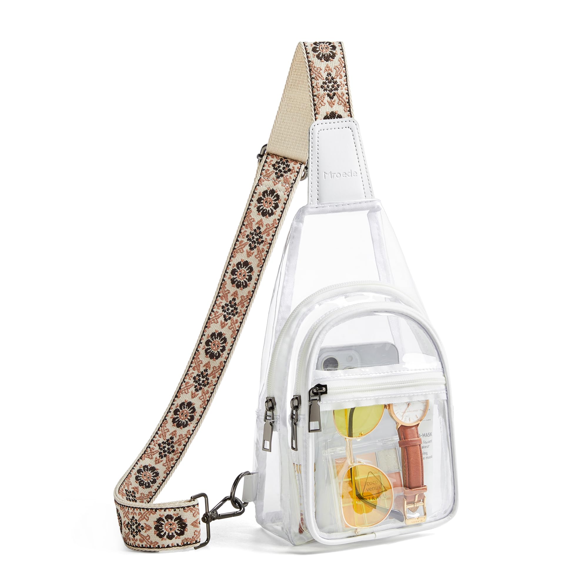 Clear Bag for Stadium Events Approved Clear Purses for Women Crossbody Transparent Bag Stadium Bags for Concert Sport