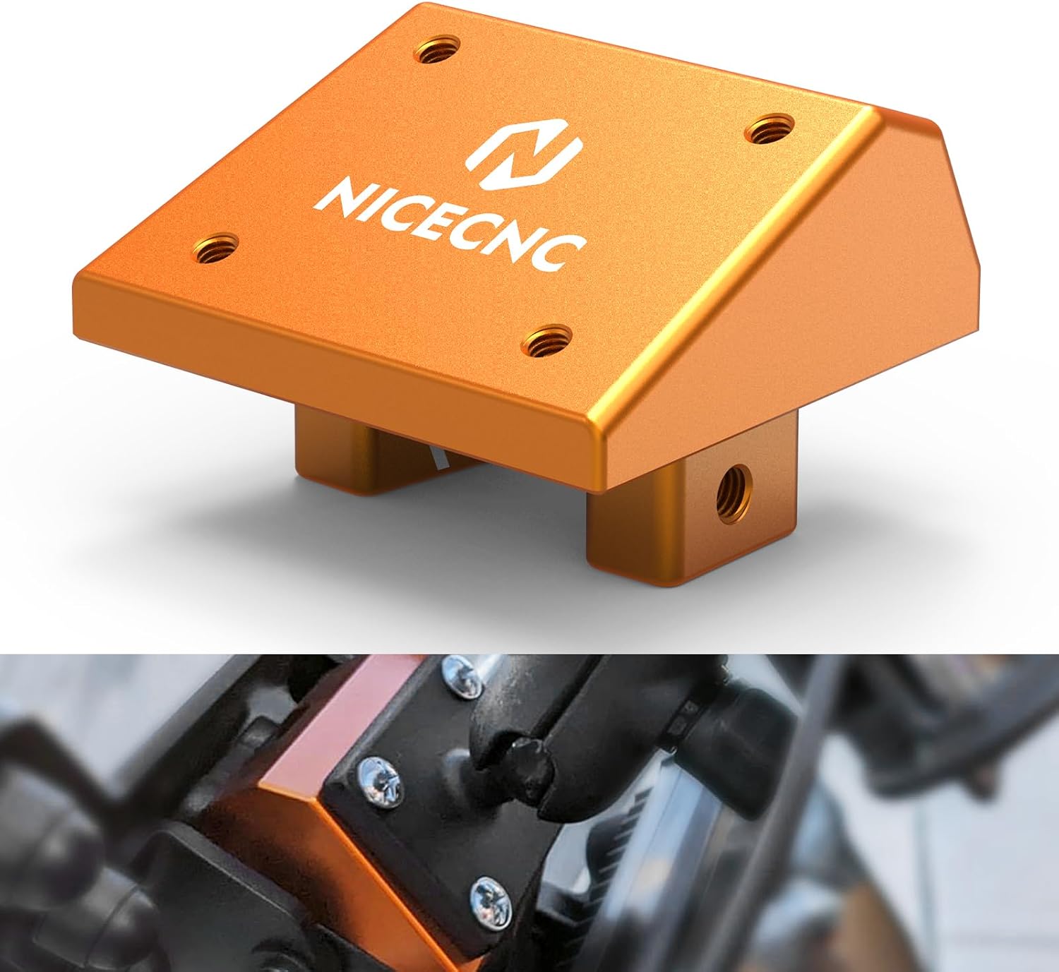 NICECNC Aluminum GPS Support Bracket GPS Holder Stand GPS Mount Compatible with 390 Adventure 2020-2024, 790/890 Adventure R/S/Rally 2019-2022, Compatible with Husqvarna Norden 901 2022-2023, Black
