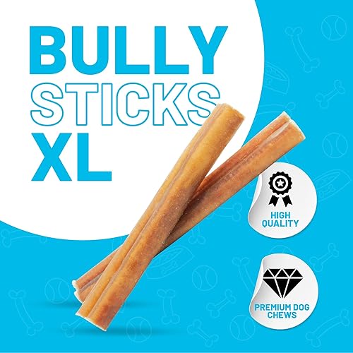 Miniatura 41 de Sitka Farms Bully Sticks XL de 12 pulgadas – 12 unidades – Golosinas dentales de larga duración para todos los perros y cachorros – Palitos de un
