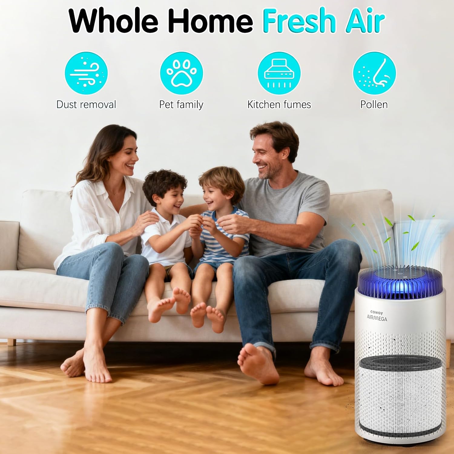 2-Pack Airmega 100 Filter Replacement Compatible with Coway Airmega 100 Air Purifier, 3-in-1 Pre-filter with Activated Carbon - True HEPA and Deodorization Filter - Image 7