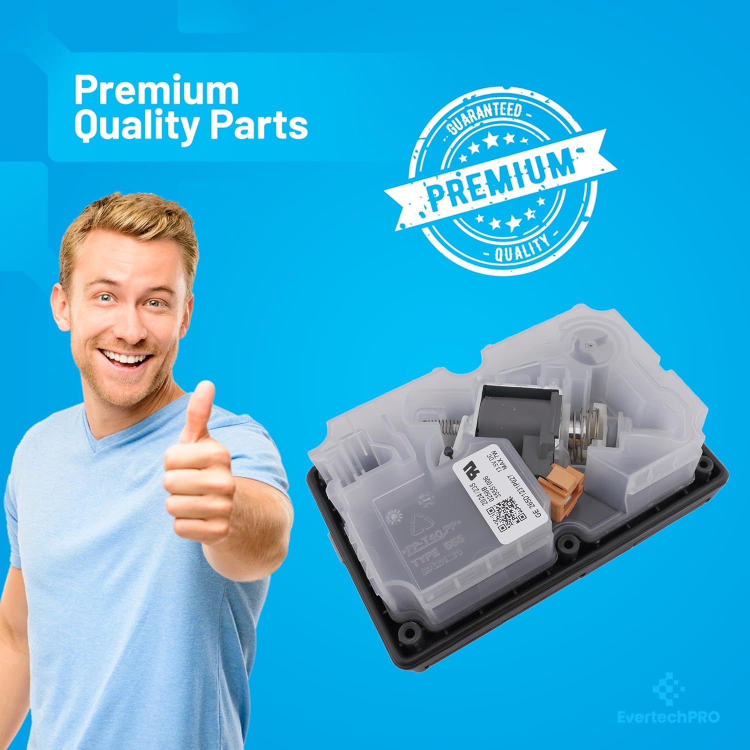 WD12X24058 Dishwasher Detergent Dispenser OEM-Grade – Compatible with GE Dishwashers – WD12X28238, WD12X10415, WD12X21054, WD12X22515, PS16542427 – Solenoid 13.5 V DC, 7 W image 2 of 7 B0FLB21CF7