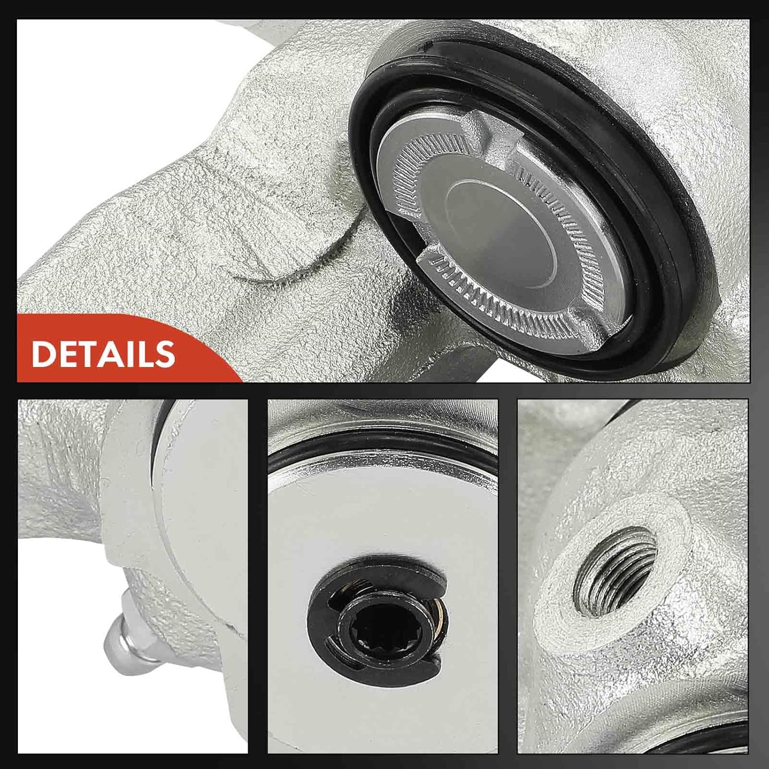 A-Premium Disc Brake Calipers Assembly Without Bracket Compatible with Audi A6 A6 Quattro 2012-2018, A7 Quattro 2012-2014/2016-2018, S6 2013-2018, S7 2013-2014/2016-2018 - Rear Side, 2-PC Set