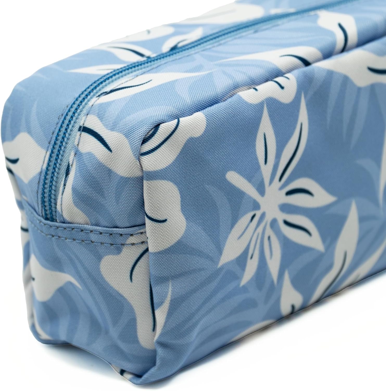 Ocean's Wave - Toiletry Bag for Large Items - Measures 10 x 23 x 12 cm - Travel Toiletry Bag with 1 Zip, 2 Compartments and Side Handle - Unisex Design, Blue, Bora Bora - Blue, Blue, Bora Bora - Blue