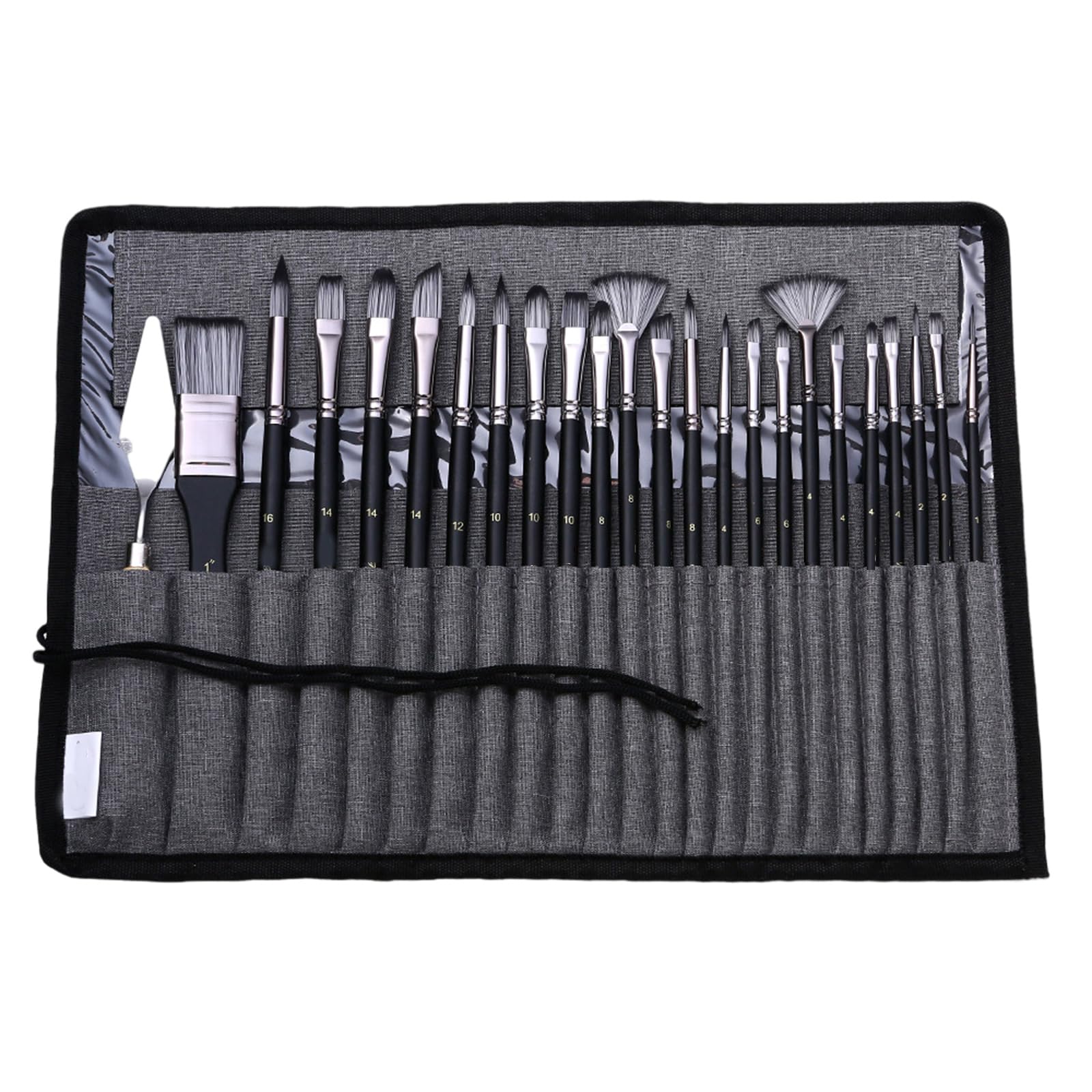 Conjunto Pincel Pintura 24 Pcs Juego Cepillo Nylon Juego Cepillo Multifuncional Suministros Dibujo Pintura Acuarela