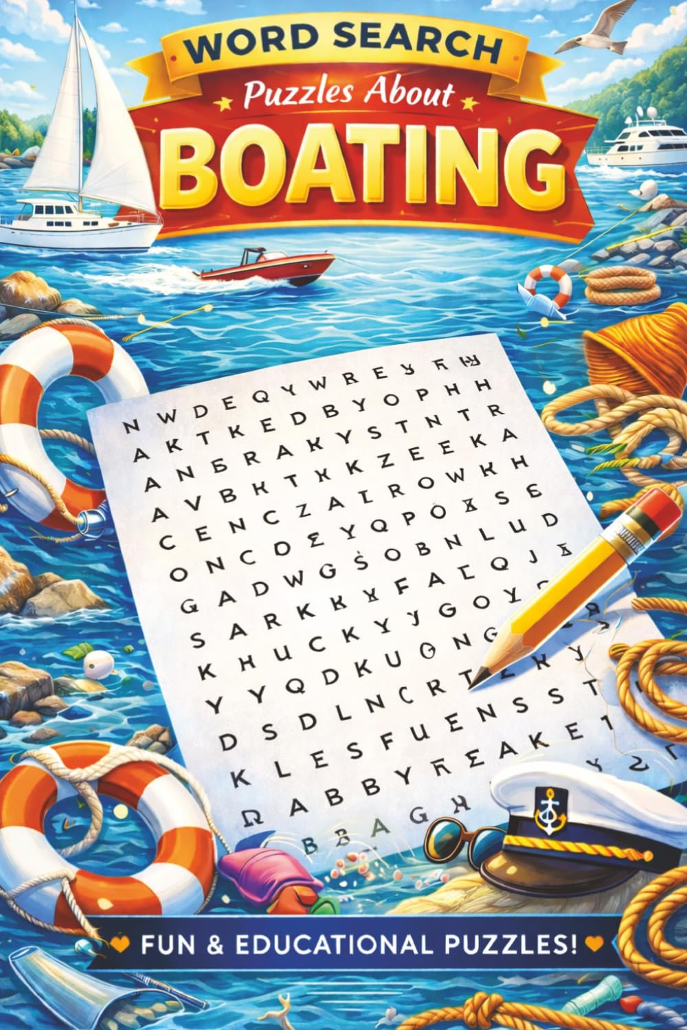 Boating Word Search: Puzzle book of 400+ words and terms related to all things Boating!