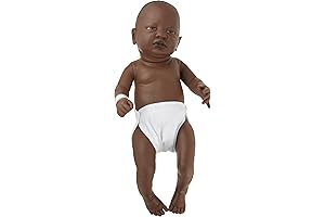 3B Scientific W17005 Childbirth Education Tools: Female Baby Care Model (African Ethnicity, 19.7" Height)