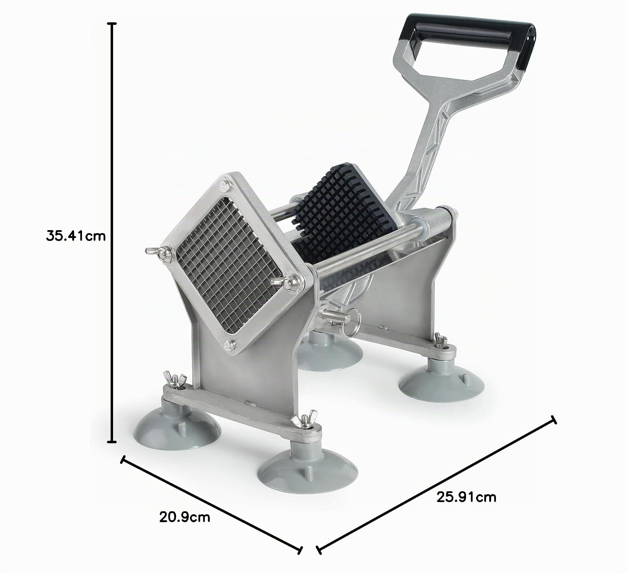 LACOR 60513 - Cortador Profesional, Corta Patatas y Verduras en gajos | En acero inoxidable, cortes uniformes y rápidos; ideal para cocina profesional y uso diario en casa, para tu cocina cada día