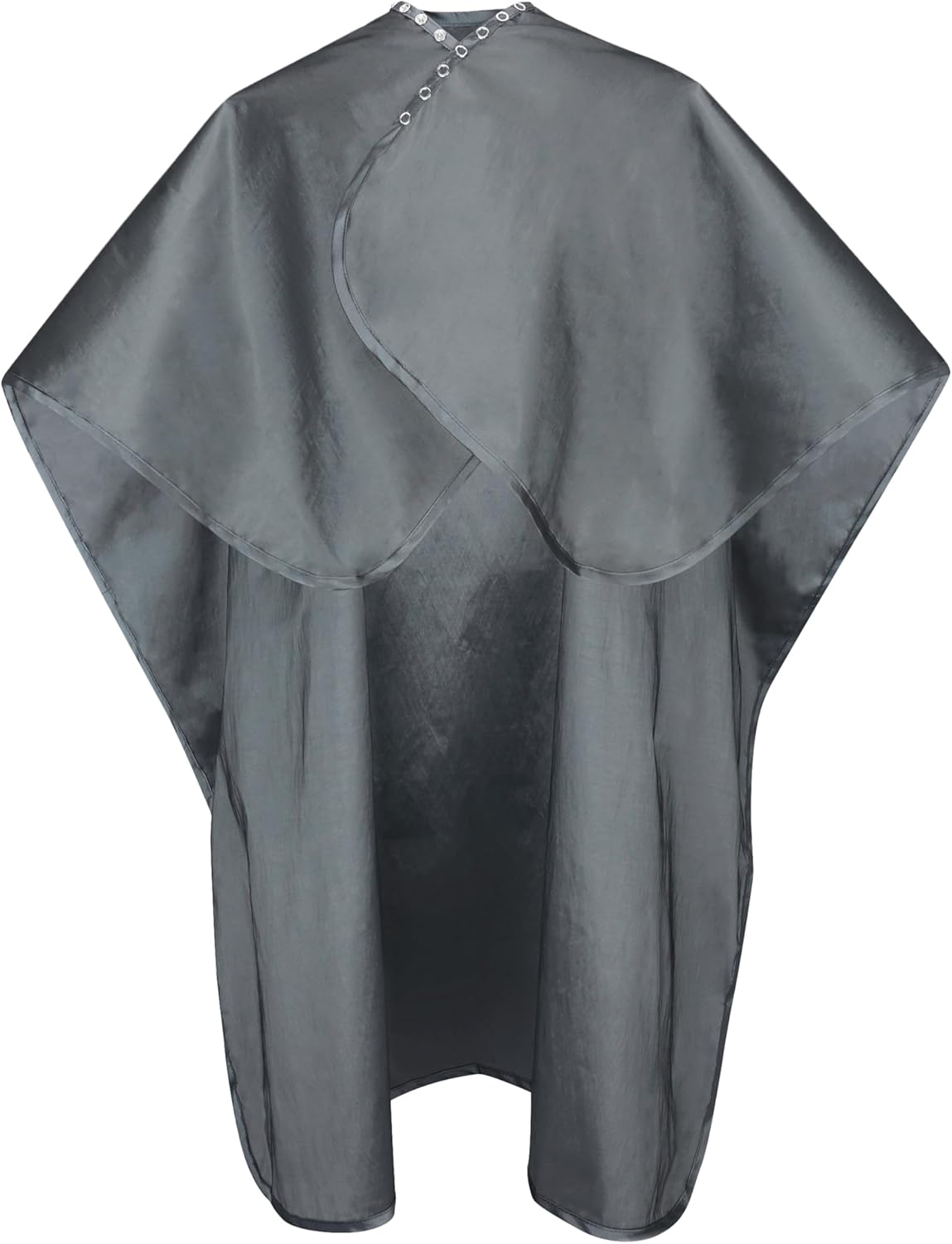JNxcel Premium Quality Water Repellent Nylon/Polyester Fabric Hair Salon & Barber Hair Cutting & Shampoo Cape with Snap Closure (Silver Slate) …
