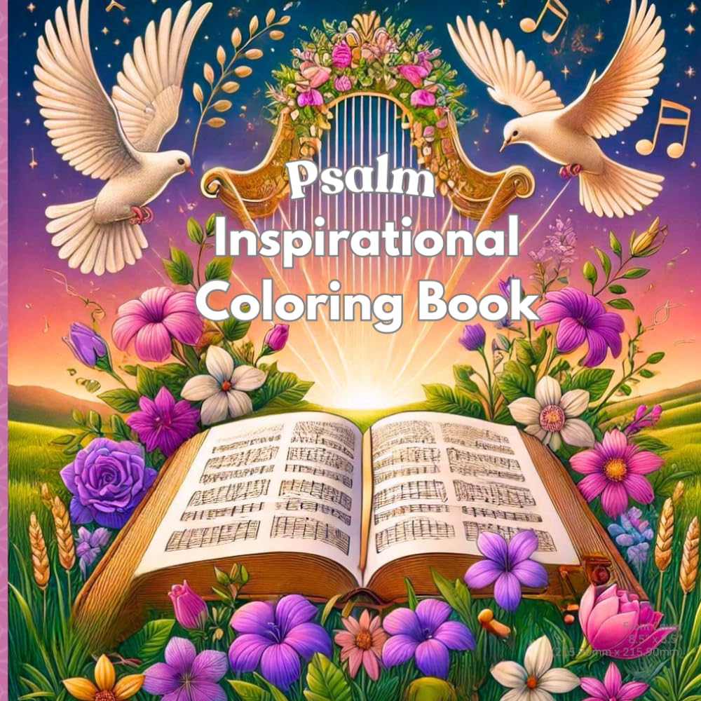 Psalm Inspirational Coloring Book: A Christian Coloring Book of Psalms with Floral and Nature Designs