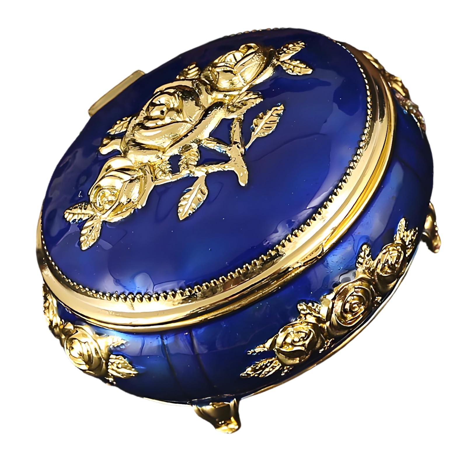 Bbajszx Sophisticated European Collection Jewelry Box Constructed with Alloy for Secure Storage Metal Alloy Box
