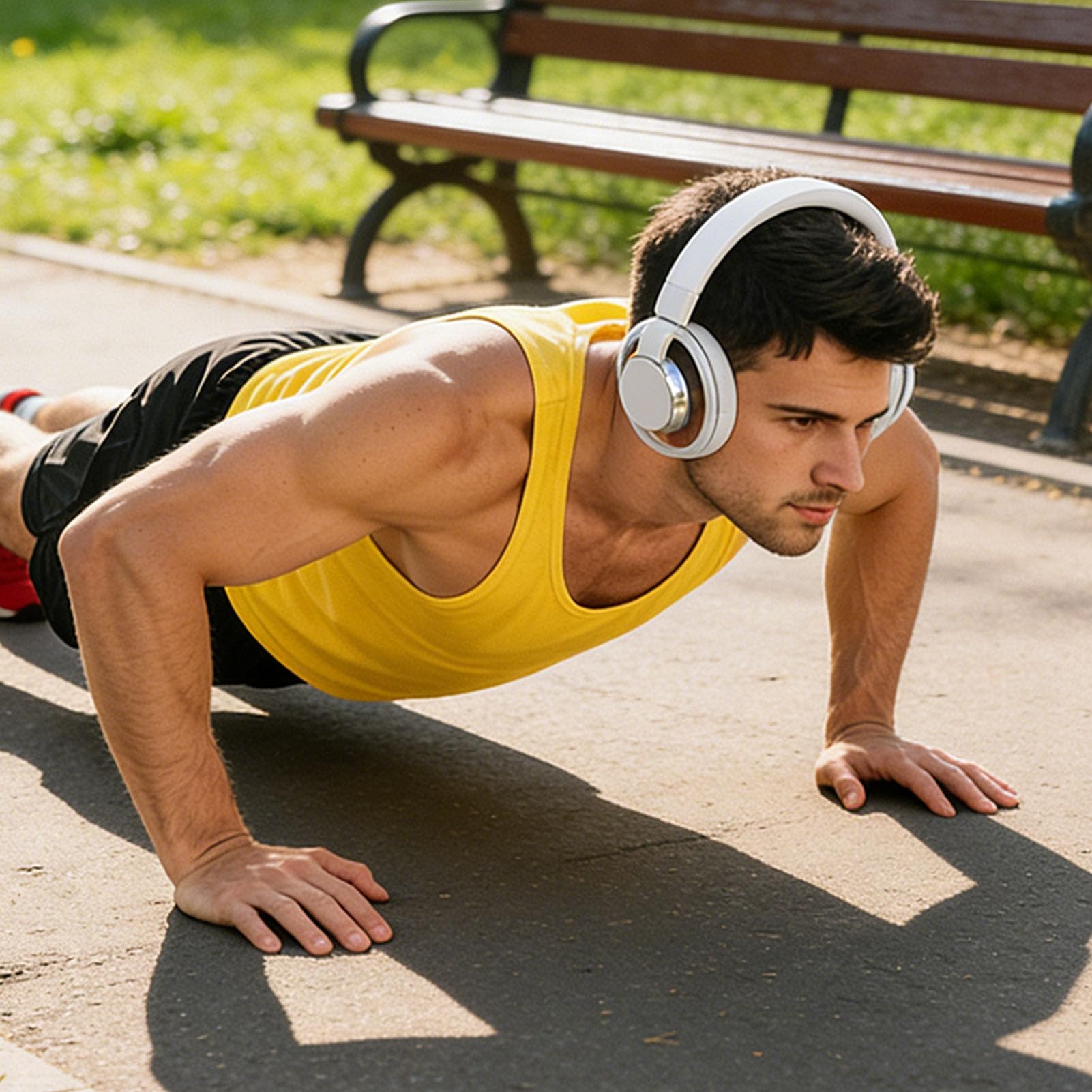 Cuffie Wireless Open Ear, Auricolari Pieghevoli Over Ear con Doppio