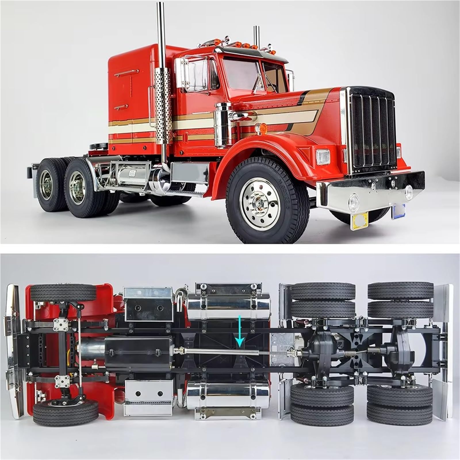 RC-Getriebewelle Für Tamiya 1/14 Ersatz Metall Antriebswelle Joint Übertragung Welle RC Traktor LKW Modell Auto Upgrade Ersatzteile Zubehör(165-205mm)