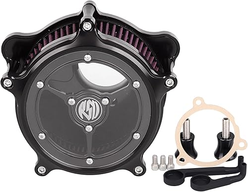 SHMTOOL CNC Aluminum See Through Air Cleaner Filter Intake System Kit for for Harley M8 Softail Touring Road King Street Glide Tri Glide Trike