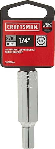 Miniatura 2 de CRAFTSMAN Toma profunda, SAE, unidad de 3/8 pulgadas, 1/4 pulgadas, 6 puntos (CMMT23144)