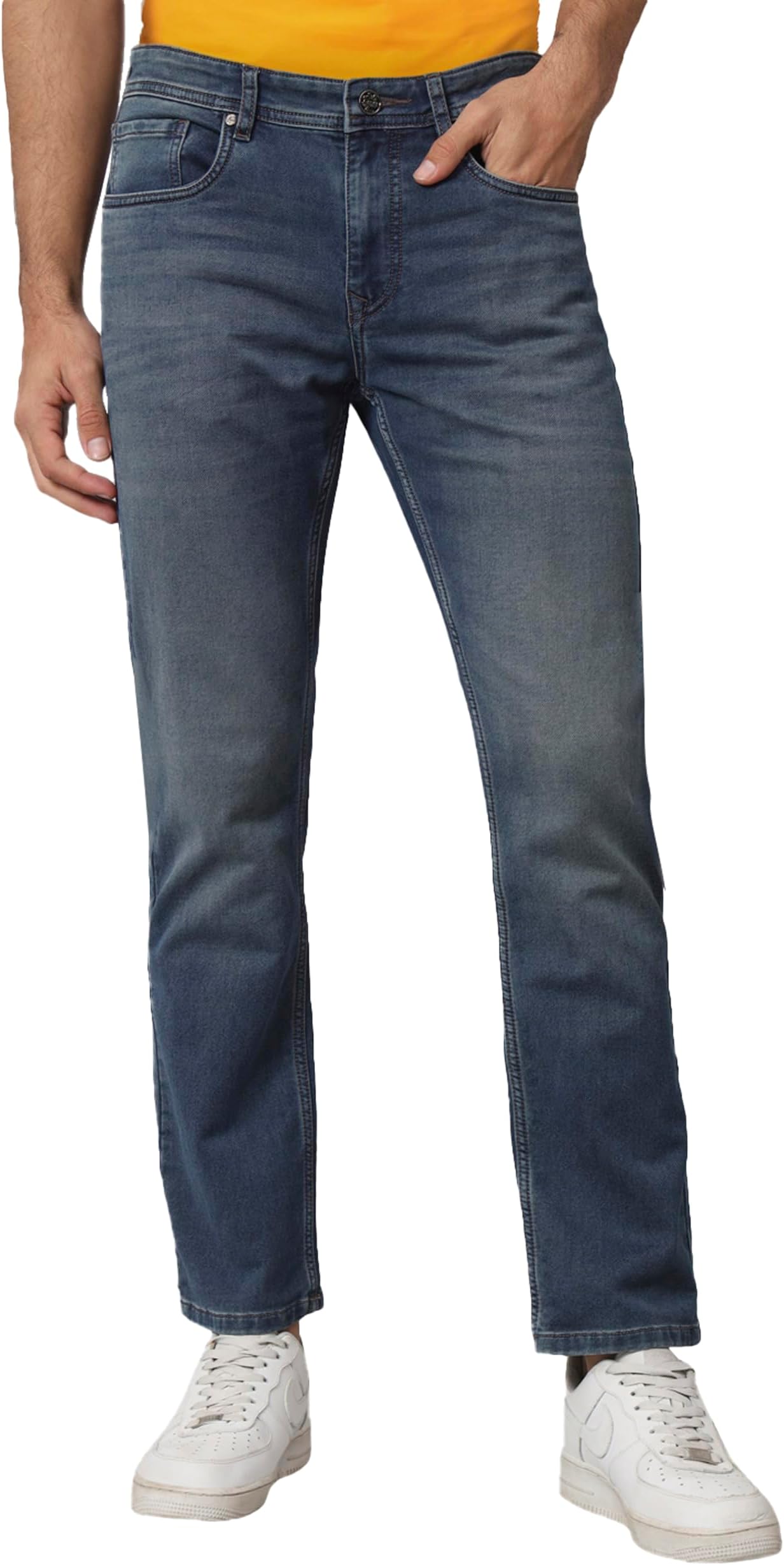i'sol Men's Premium Straight Fit Stretchable Jeans | Denim Pant | Cotton Stretch | Office or Party | Jeans for Men | Men Jeans