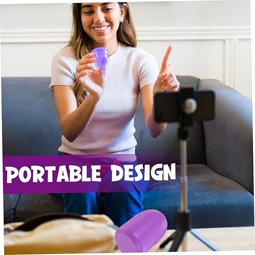 Miniatura 5 de Soporte para tazas menstruales al vapor, 2 unids limpiador de vapor portátil, contenedores desechables, herramientas para dama, tazas menstruales,