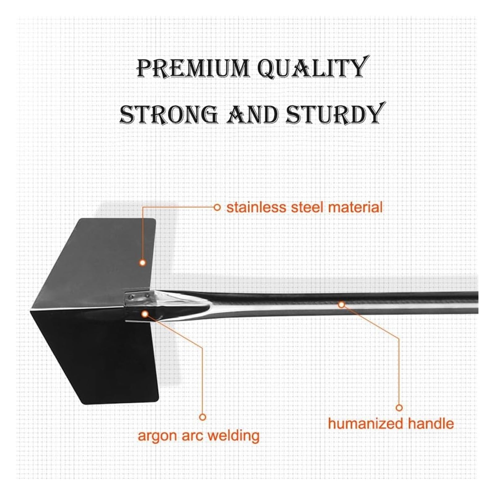 Cazzuola per cemento, Cazzuola angolare in acciaio inox for cartongesso, stucco for pareti, fango, strumenti for lisciatura di edifici interni ed esterni(Positive Angle,L)
