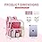 Oraben Clear Backpack for Stadium Events Stadium Backpack Waterproof 12x6x12 Clear Bag for Adult Concert Sport Work