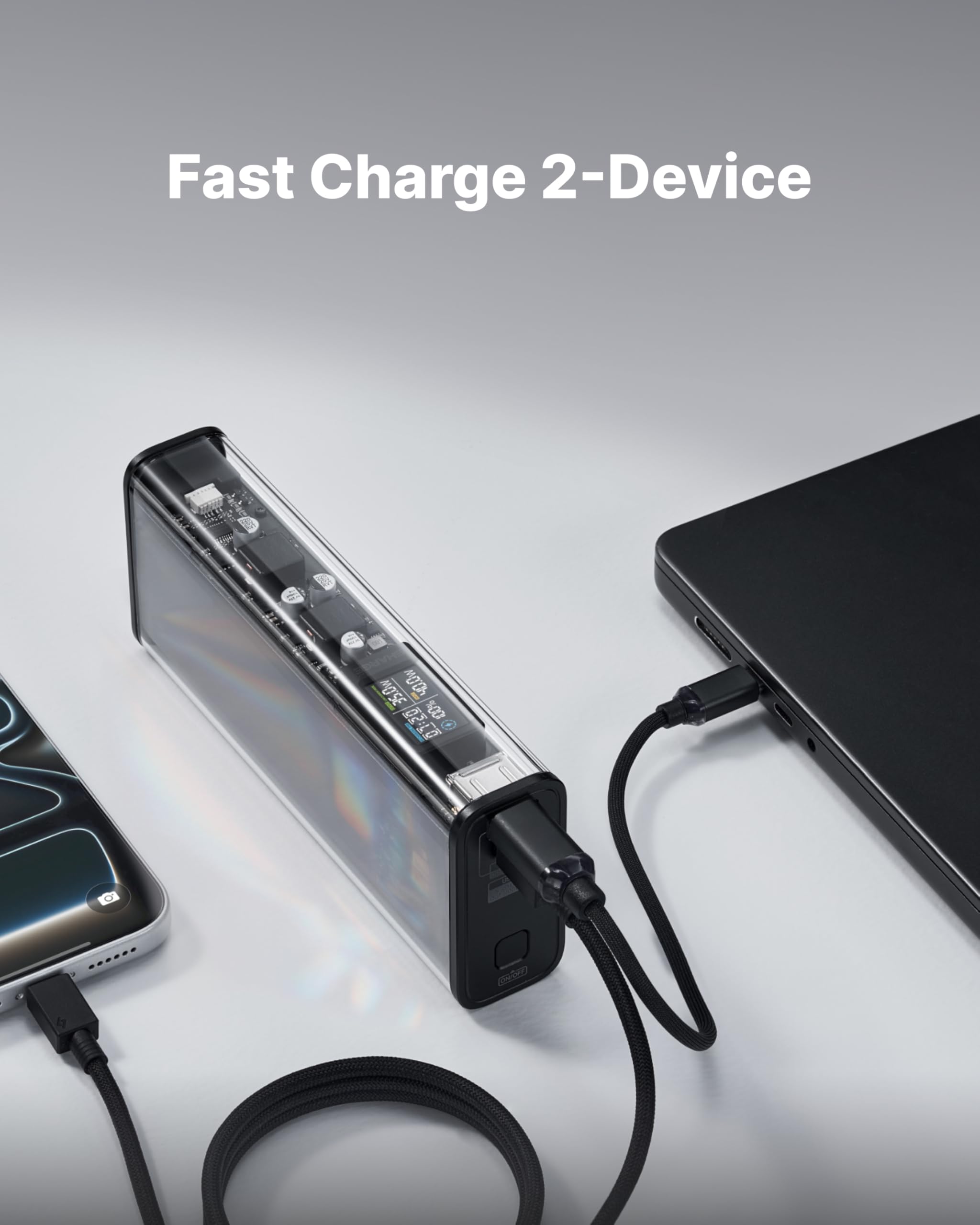 SHARGEEK 140 Power Bank, 140W Output 20000mAh Portable Charger