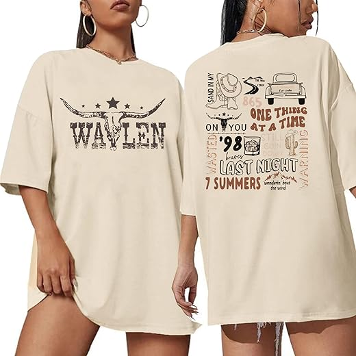 Cow Skull Shirts for Women Western Graphic T Shirts Oversized Country Music Shirt Rodeo Cowboy Graphic Tee