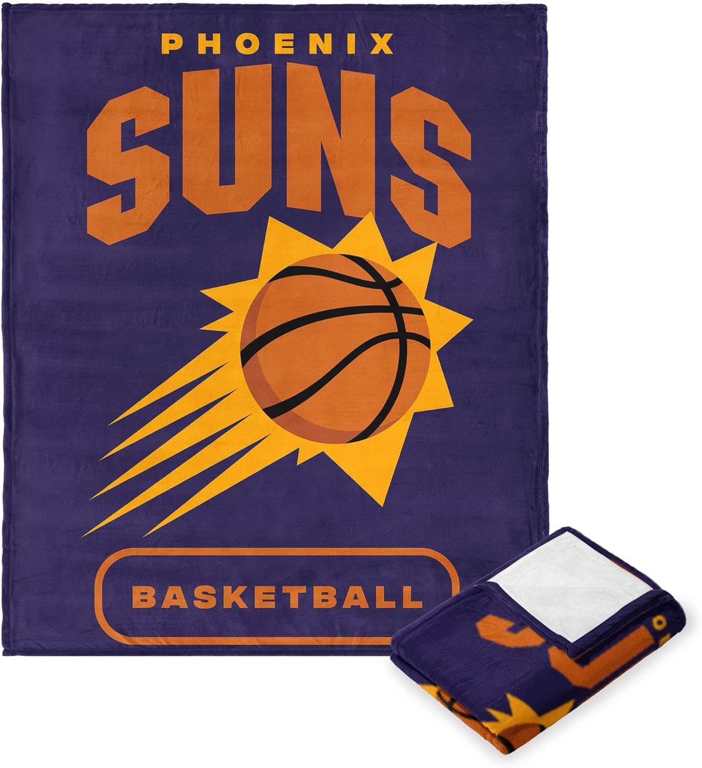 NORTHWEST NBA Phoenix Suns Silk Touch Throw Blanket, 50" x 60", High Block