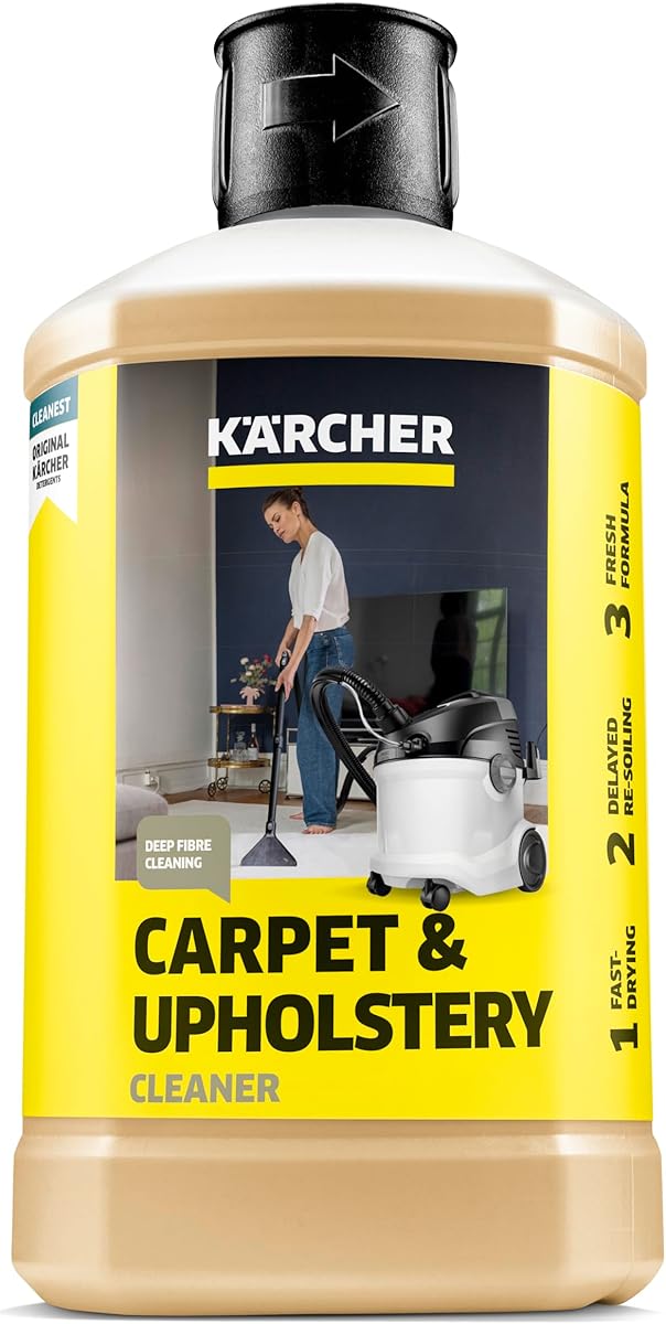 Kärcher Teppichreiniger RM 519, geeignet für die Reinigung von Teppichböden, Polstern, Autositzen etc., 1l Konzentrat ergeben verdünnt 40l Reinigungsmittel