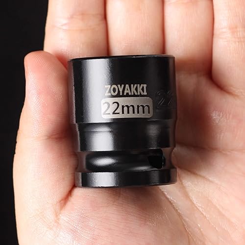 Miniatura 79 de Enchufe de impacto de 6 PT de 1/2" x 0.827 in de profundidad, CR-MO, 1/2 pulgada de accionamiento de 6 puntos para una fácil extracción