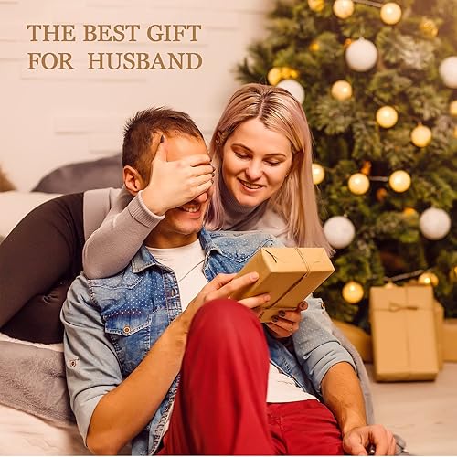 Miniatura 2 de Mejores Regalos para Esposo de la Historia para Esposo de Esposa Bandeja de Cuero PU y Llavero, Regalos Únicos para Él, Esposo que lo Tiene Todo