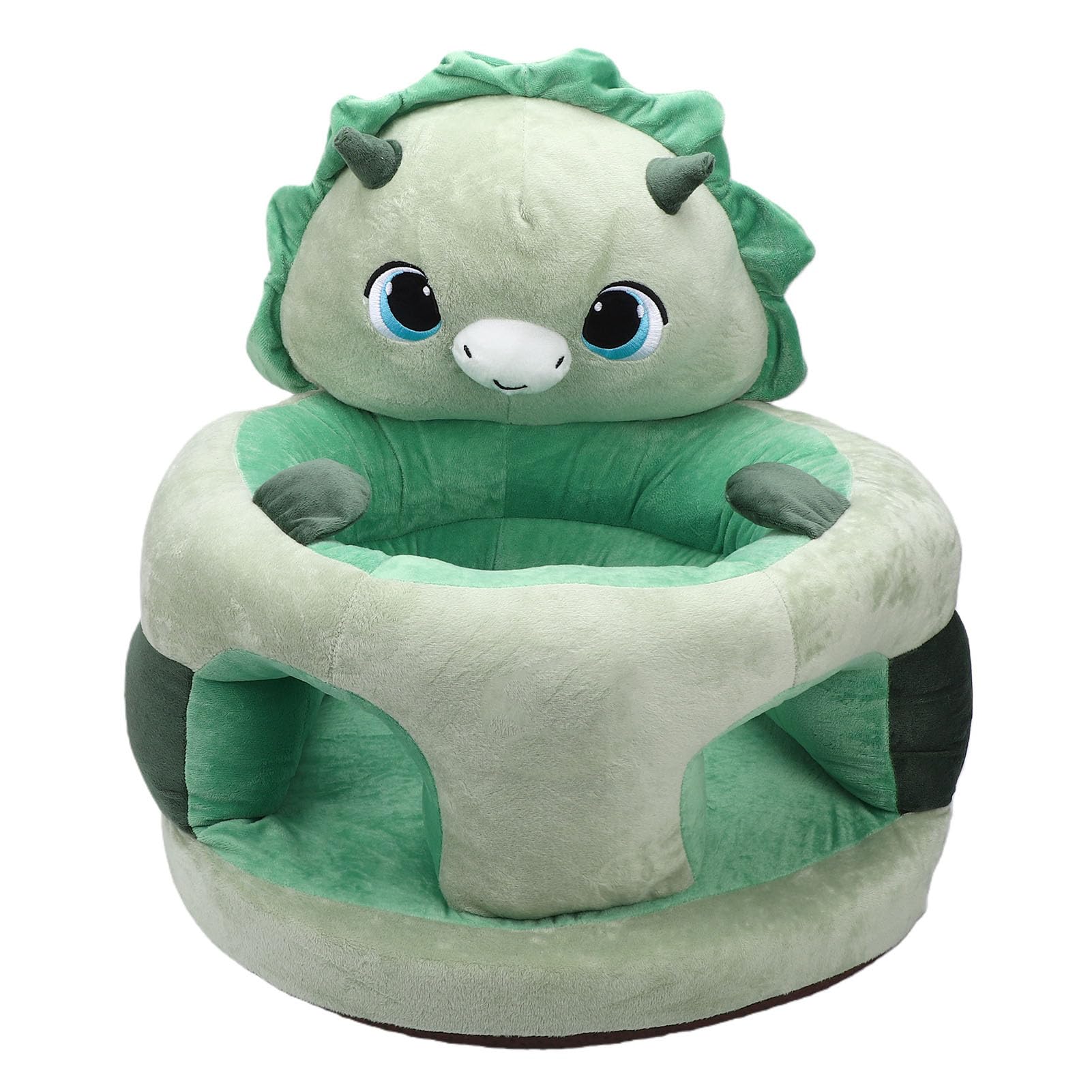 Tosuny Seggiolino da Terra per Bambino, Comodo Sedile con Supporto per lo Schienale in Morbido Peluche, Divano in Peluche con Animali dei Cartoni Animati per Bambino, Divano per Neonato con Fondo