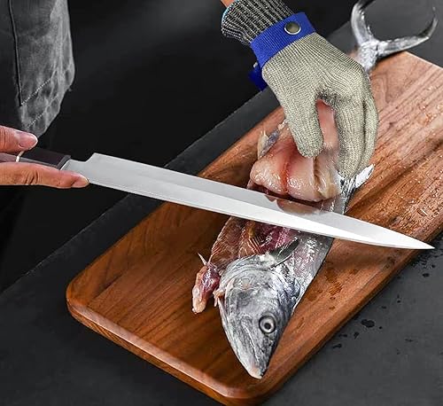 Miniatura 5 de ANSI A9 Guantes resistentes a cortes, actualización 2.0 de grado alimenticio 316 guantes de malla de alambre de acero inoxidable, guantes de corte