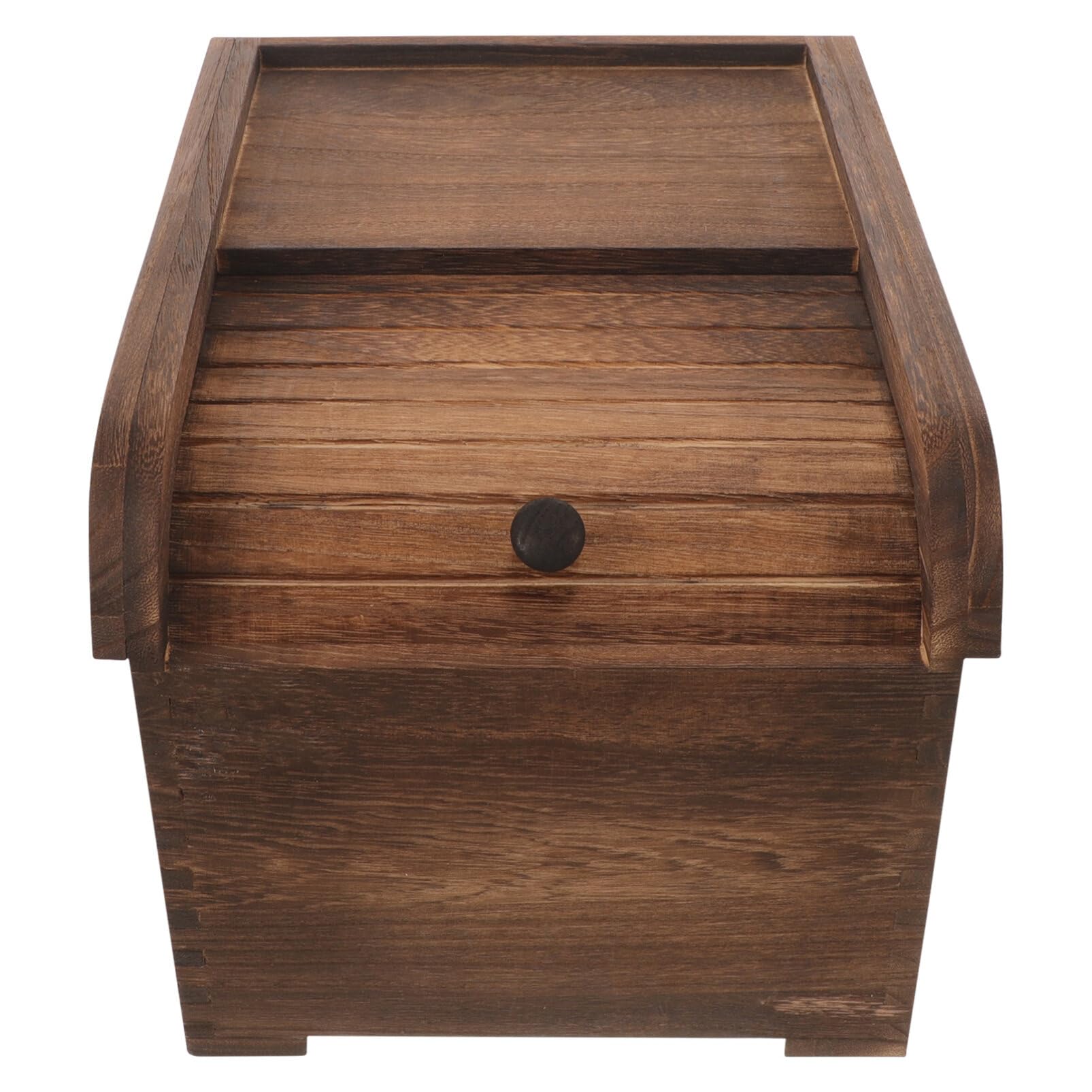 PRETYZOOM Contenedor De Arroz De Madera Multifuncional Caja De Almacenamiento Hermética Para Alimentos Para Granos y Cereales Diseño Moderno y Resistente