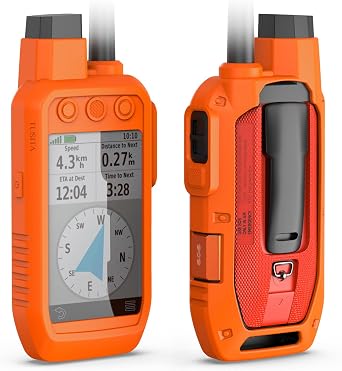 TUSITA Silicone Protective Case Compatible with Garmin Alpha 200 200i 300 300i - GPS System Accessories
