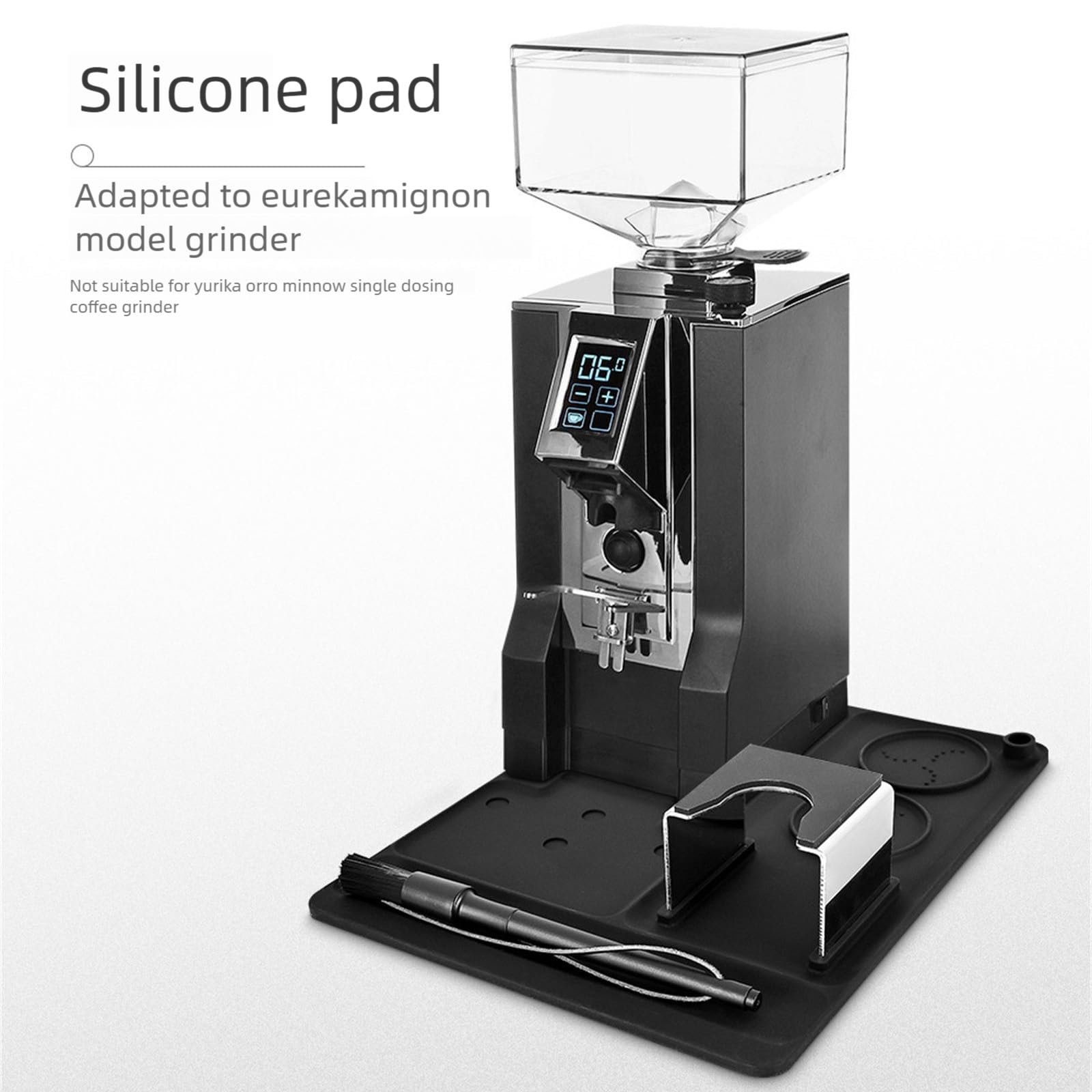 rutschfeste Silikon Unterlage für Kaffeemühlenmaschine gegen, immun gegen Küchengeräte, einfache, ordentliche Silikon Kaffeemühlenmatte