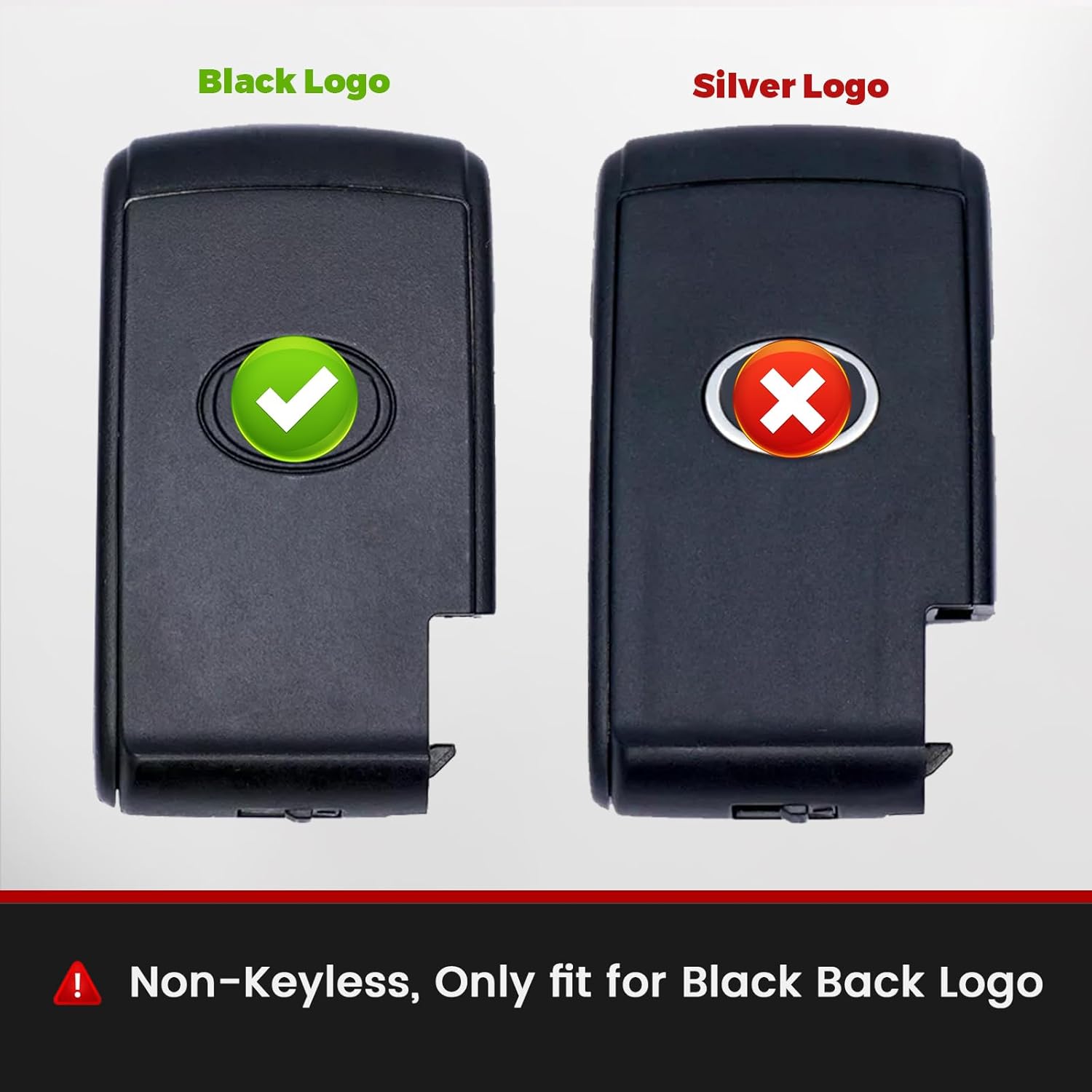 Beefunny Key Fob Replacement for Toyota Prius 2004 2005 2006 2007 2008 2009 (only for Black Logo) Non-Keyless Entry Remote Control Car Keyfob MOZB21TG P/N:89070-47180