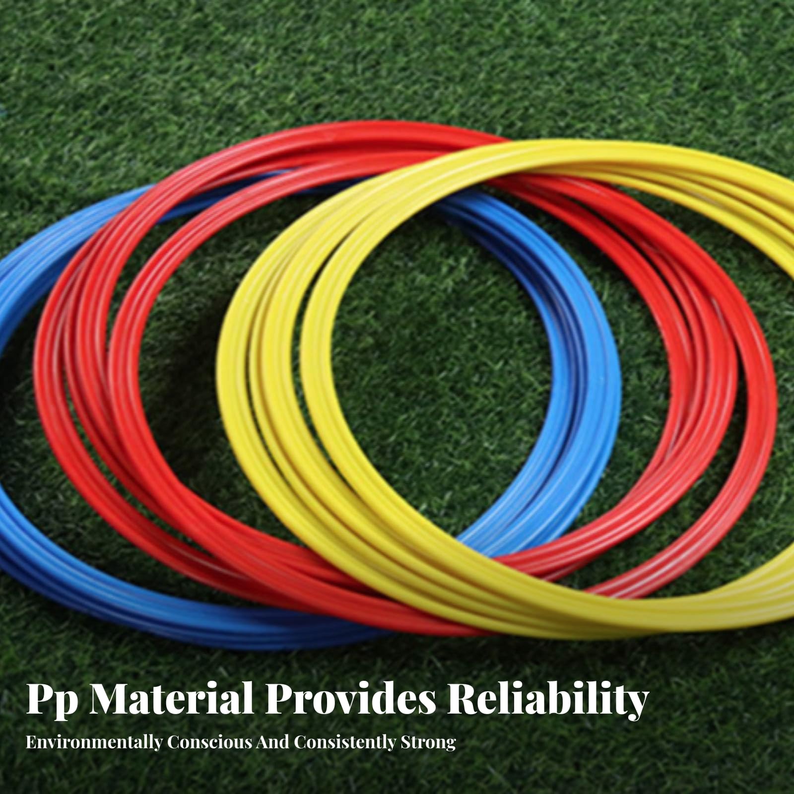 Milageto Cerchio Agility Multicolore Anello Training Leggero Cerchi Agilità Calcio per Fitness