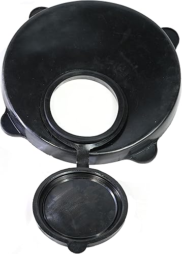 Miniatura 5 de Skywin - Tapa de cubo de 5 galones, tapa de sellado con boquilla fácil de verter para cubo, tapa de goma resistente a la intemperie, almacenamiento