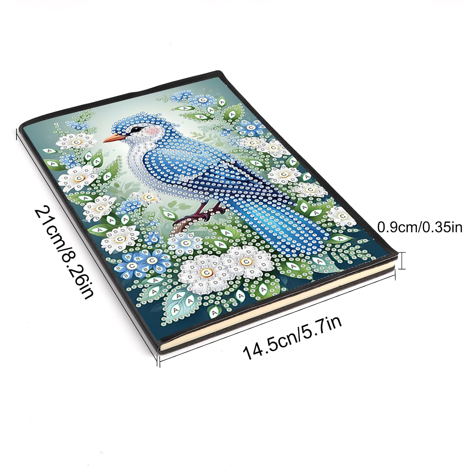 DCIDBEI Diamond Painting Notebook Blank Diamond Painting Notebooks A5 Diamond Art Journals Diamonds Secret Diary Sketchbook Bird Flowers Adult Gift Notebook Sketchbook image 2