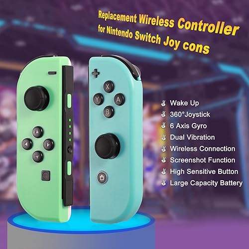 Miniatura 2 de Joy Cons for Switch Nintendo Left and Right Switch Joy Con Controllers Left Right Wireless Remote Replacement for Switch Joycons Support Wake-up