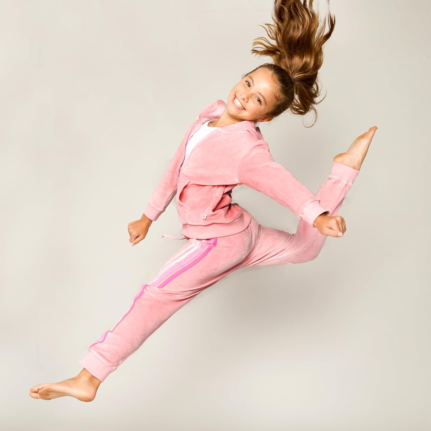 HonestBaby Velour Pullover Hoodie and Zip Front Sweatshirt and Jogger Sweatpants Set Baby, Toddler, Boys, Girls - Image 5