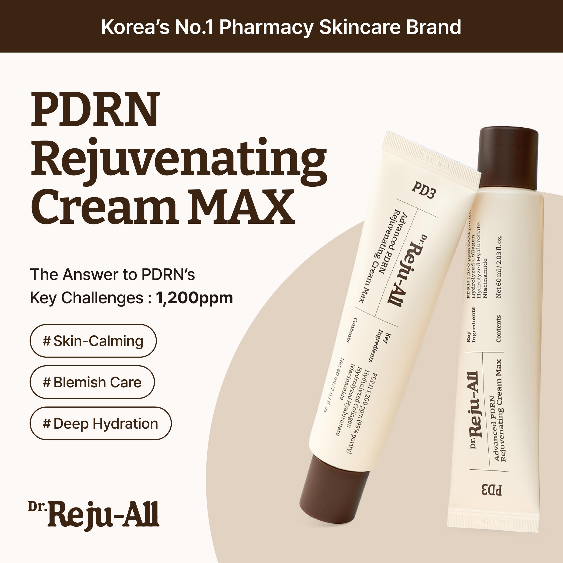 Rejuall PDRN Gesichtspflege, max. 60 ml